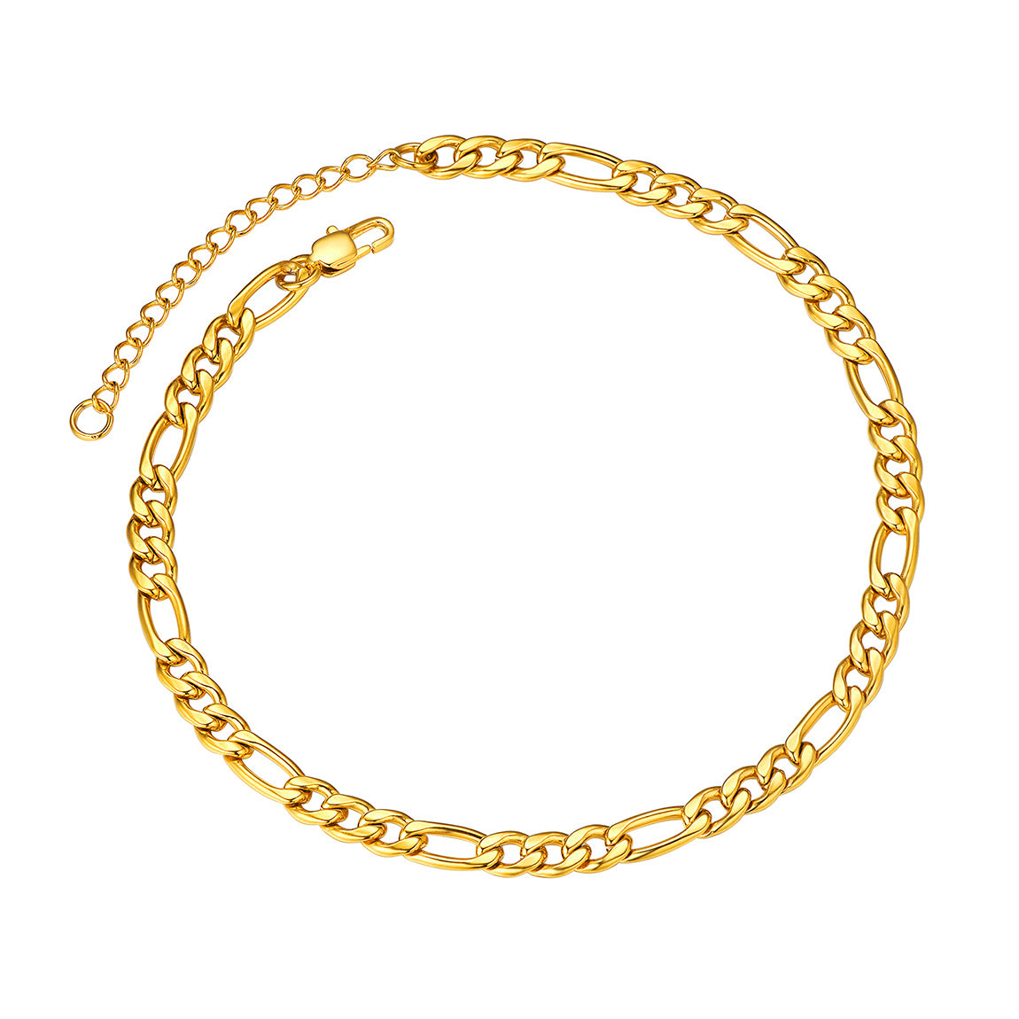 ChainsPro Ankle Bracelets for Women Anklet Gold Plated Anklets Mens Cuban Link Ankle Chain