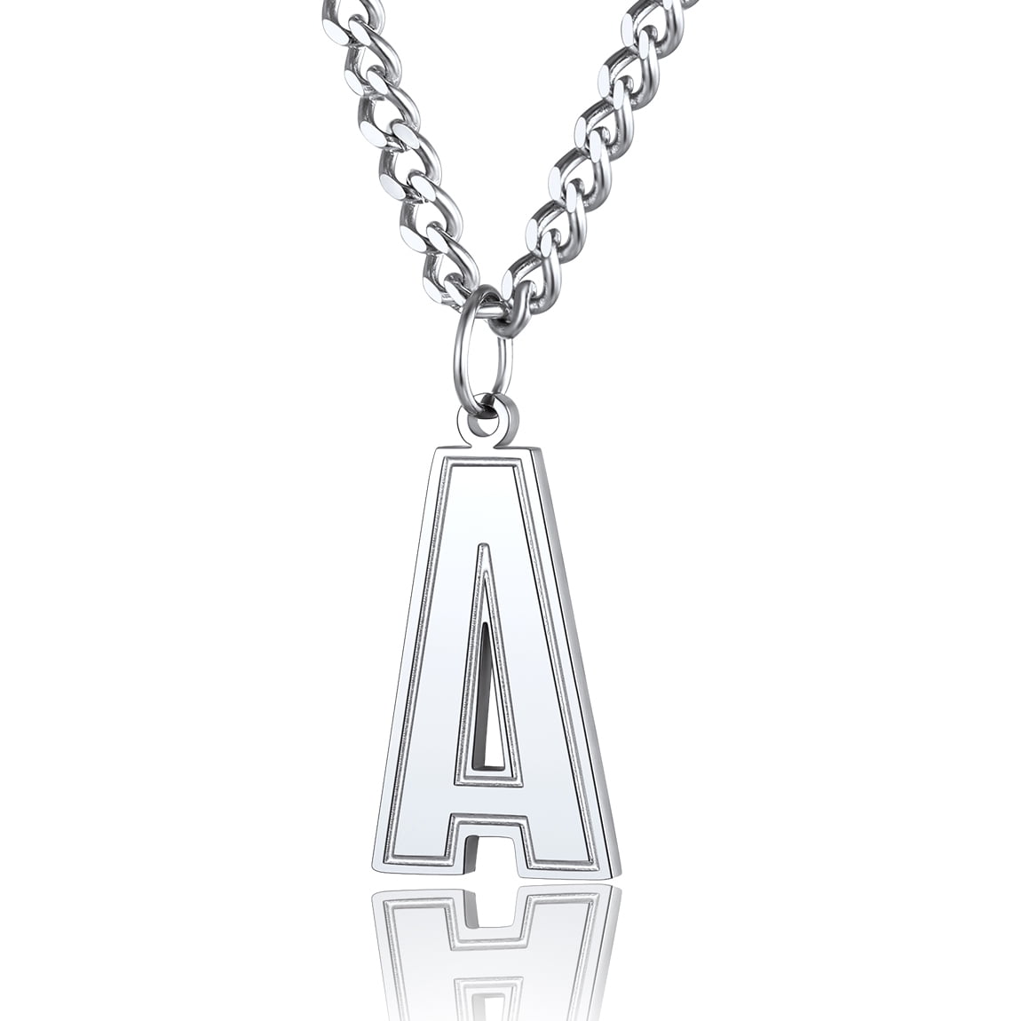 ChainsPro Chain Necklace with Letter J for Mens Jewelry Gifts s 18K Gold Plated Chain