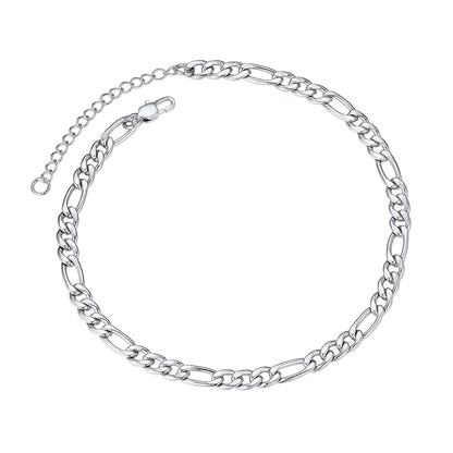 ChainsPro Ankle Bracelets for Women Anklet Gold Plated Anklets Mens Cuban Link Ankle Chain