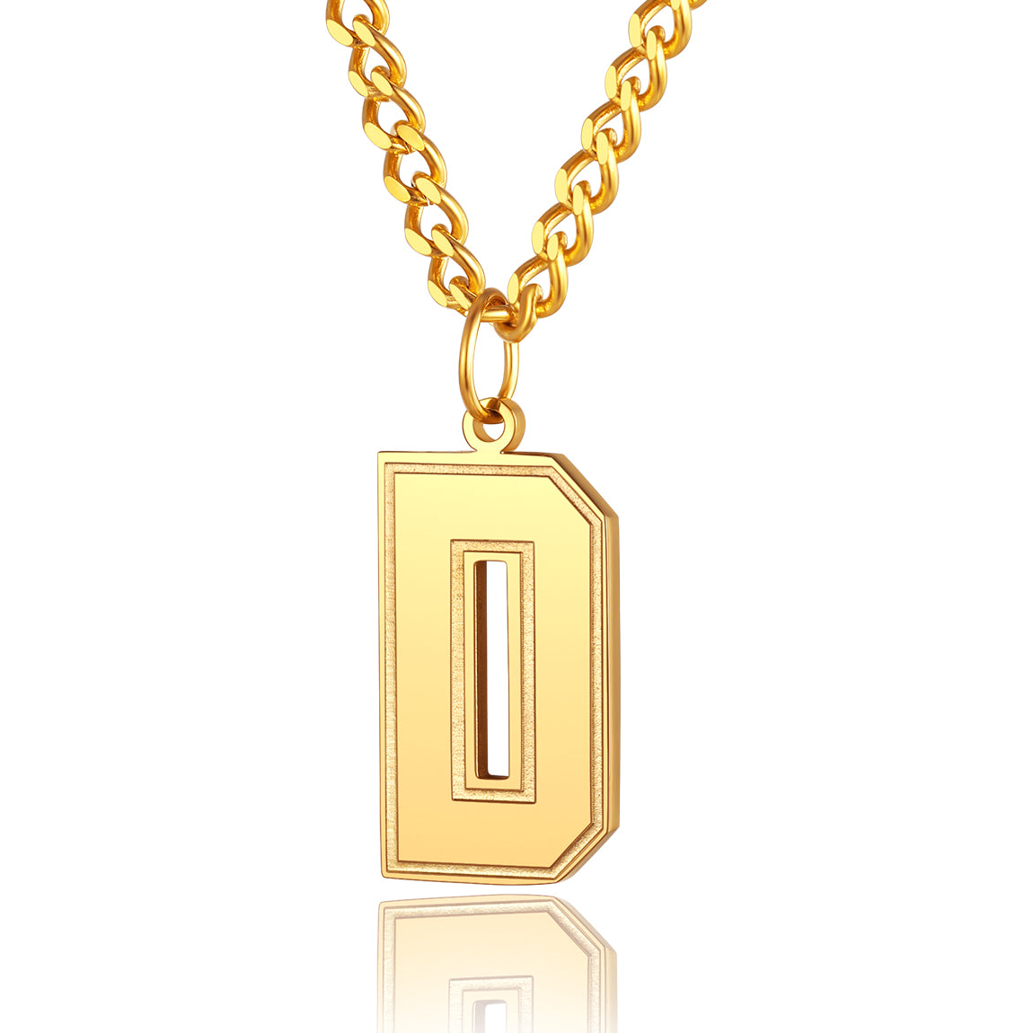ChainsPro Chain Necklace with Letter J for Mens Jewelry Gifts s 18K Gold Plated Chain