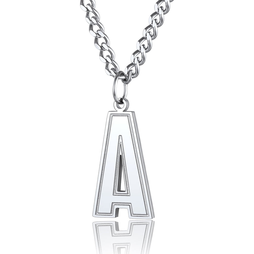 ChainsProMax Chain Necklace with Letter J for Mens Jewelry Gifts s 18K Gold Plated Chain