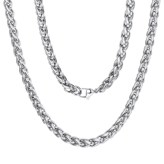 ChainsPro Mens Necklace Chain for Pendant Wheat Chain